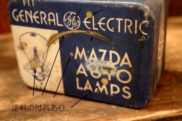 画像3: dp-260501-07 GENERAL ELECTRIC / 1930's-1940's MAZDA AUTO LAMP TIN BOX