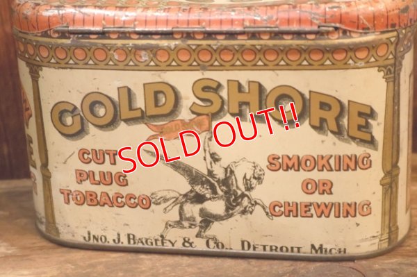 画像5: dp-260501-03 JNO. J. BARGLEY CO. Early 1900's GOLD SHORE CUT PLUG TOBACCO CAN