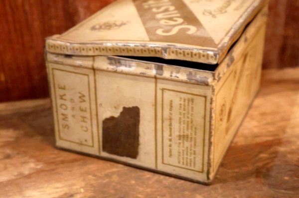 画像6: dp-260501-30 LARUS & BRO. CO. 1940's Sensible Sliced Plug TIN CAN