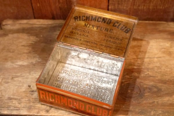 画像8: dp-260501-08 CAMERON & CAMERON 1910's-1920's Richmond CLUB MIXTURE TOBACCO CAN