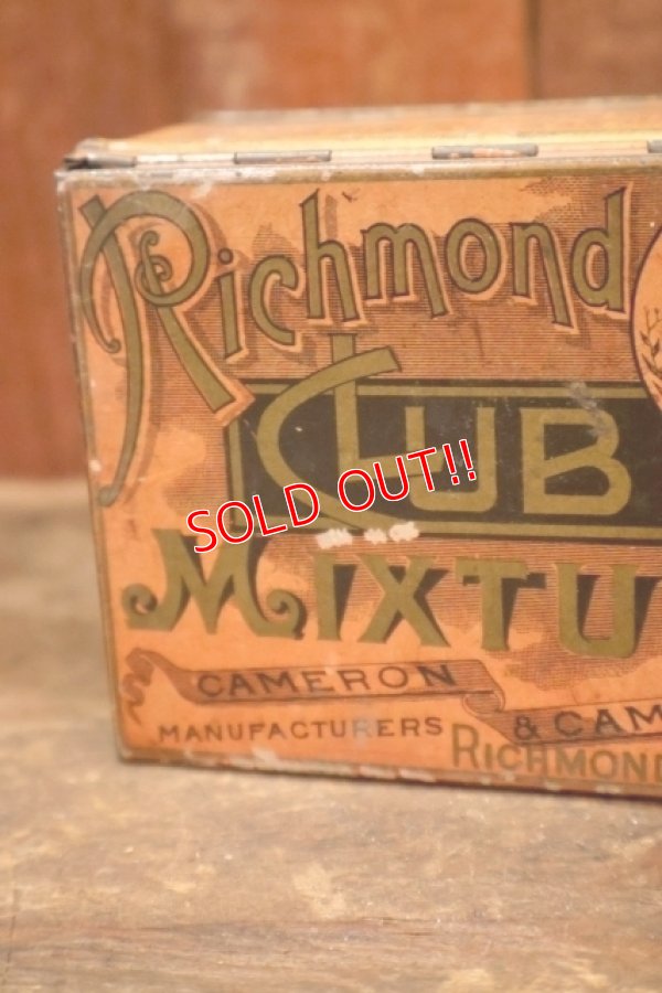画像2: dp-260501-08 CAMERON & CAMERON 1910's-1920's Richmond CLUB MIXTURE TOBACCO CAN