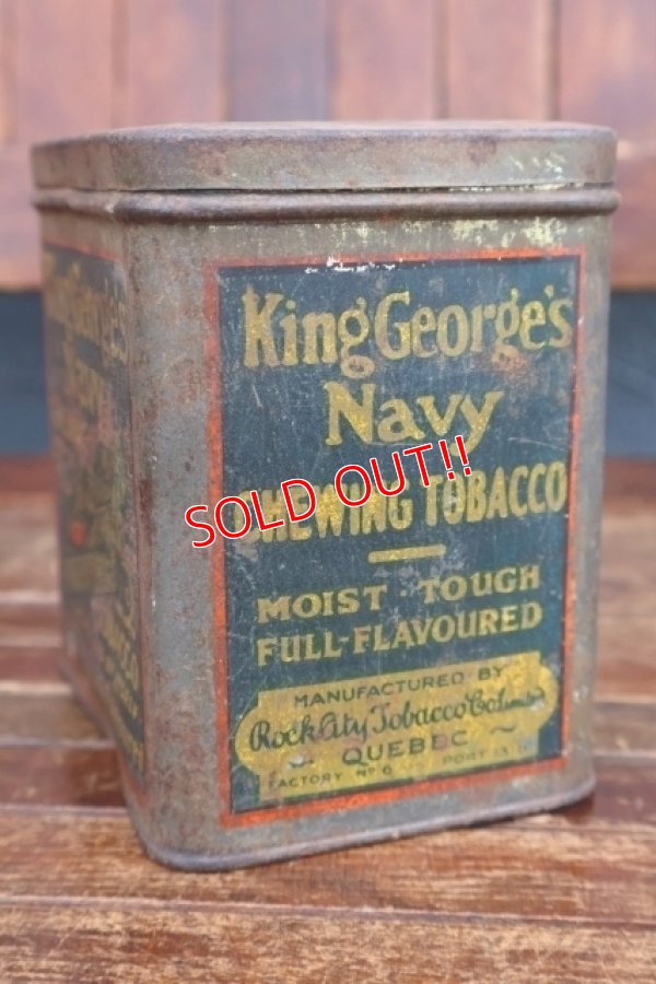 画像4: dp-260501-04 ROCK CITY TOBACCO 1940's King George's Navy CHEWING TOBACCO CAN