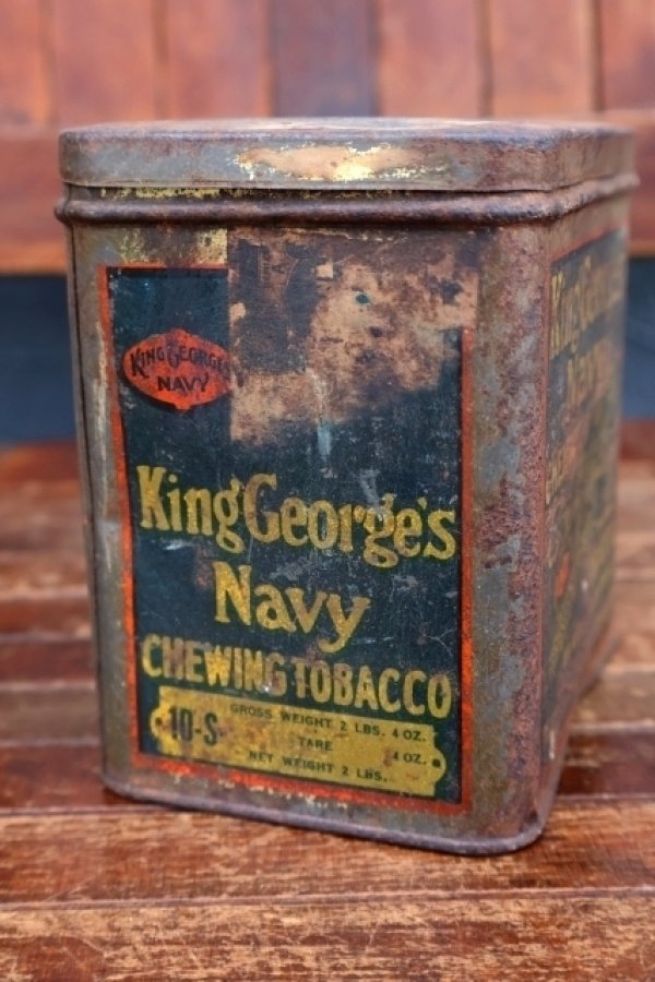画像5: dp-260501-04 ROCK CITY TOBACCO 1940's King George's Navy CHEWING TOBACCO CAN