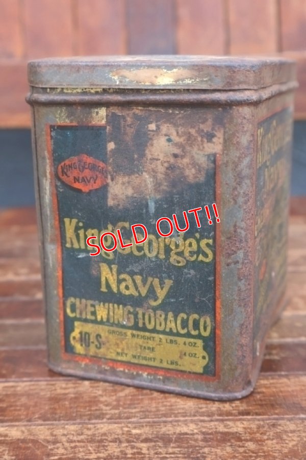 画像5: dp-260501-04 ROCK CITY TOBACCO 1940's King George's Navy CHEWING TOBACCO CAN