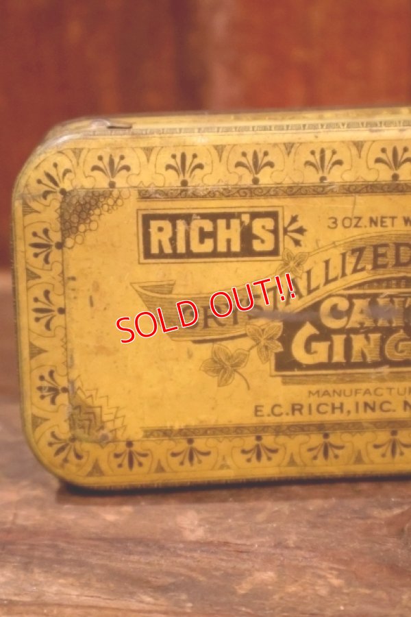 画像2: dp-260501-11 E.C. RICH, INC. 〜1920's RICH'S CANTON GINGER TIN CAN