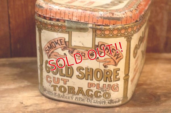 画像6: dp-260501-03 JNO. J. BARGLEY CO. Early 1900's GOLD SHORE CUT PLUG TOBACCO CAN