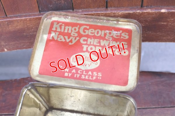 画像8: dp-260501-04 ROCK CITY TOBACCO 1940's King George's Navy CHEWING TOBACCO CAN