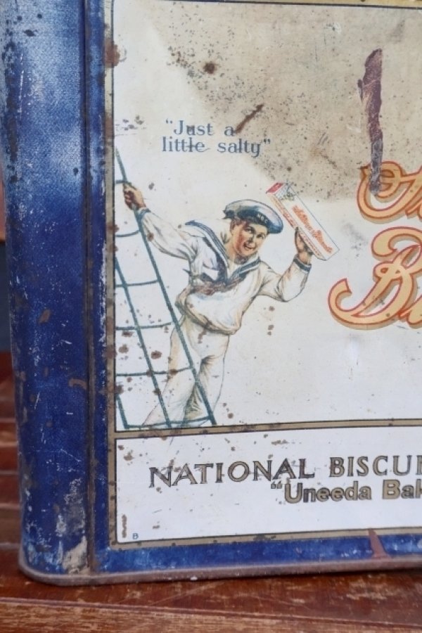 画像4: dp-260501-05 NATIONAL BISCUIT COMPANY 1930's Saltina Biscuit TIN CAN