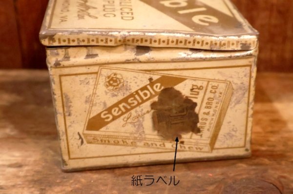 画像5: dp-260501-30 LARUS & BRO. CO. 1940's Sensible Sliced Plug TIN CAN