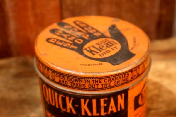 画像7: dp-260501-10 QUICK-KLEAN COMPANY 1940's THE WONDER SOAP PASTE TIN CAN