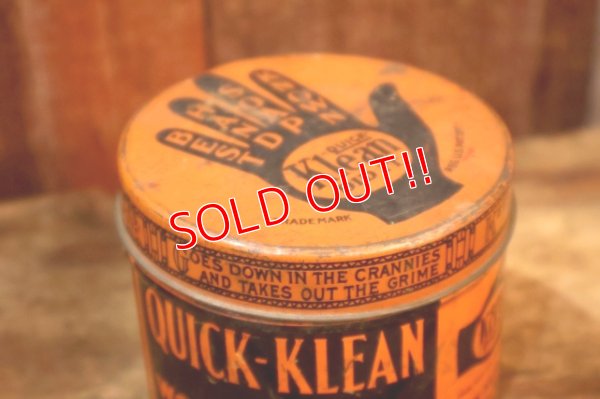 画像7: dp-260501-10 QUICK-KLEAN COMPANY 1940's THE WONDER SOAP PASTE TIN CAN