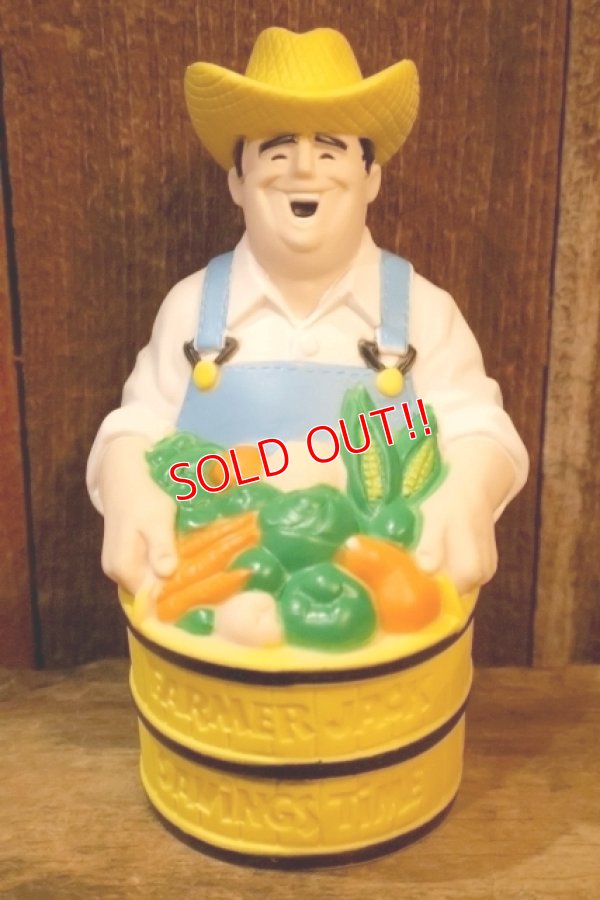 画像1: ct-260401-45 Farmer Jack / 1980's Advertising Coin Bank