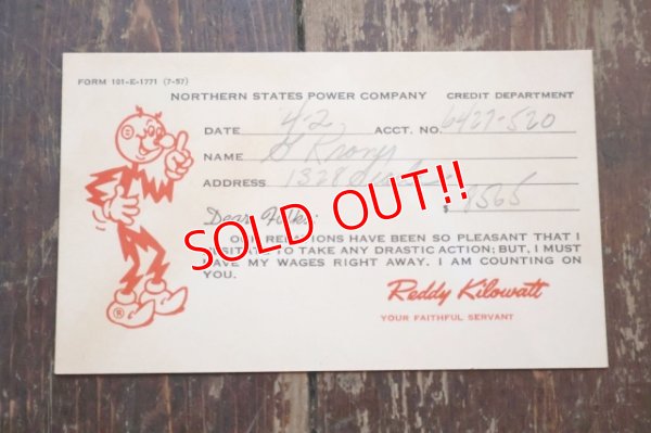 画像1: ct-260401-03 Reddy Kilowatt / 1950' Invoice