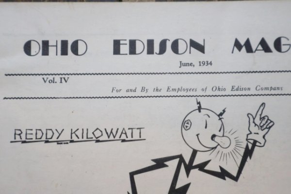 画像2: ct-260401-03 Reddy Kilowatt / 1930's OHIO EDISON MAGAZINE