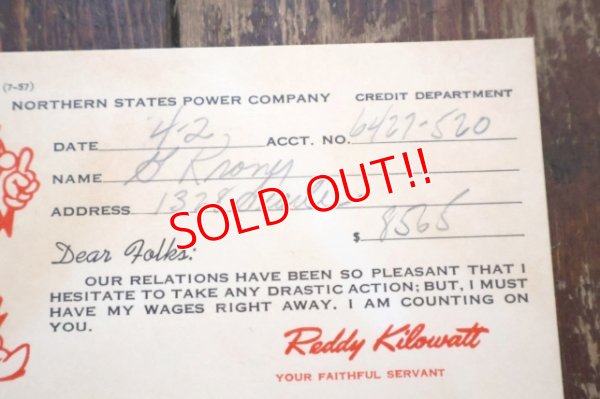 画像3: ct-260401-03 Reddy Kilowatt / 1950' Invoice