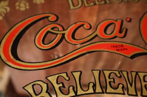 画像4: dp-260417-13 Coca-Cola Late 1970's Pub Mirror Serving Tray