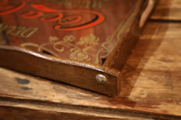 画像8: dp-260417-13 Coca-Cola Late 1970's Pub Mirror Serving Tray