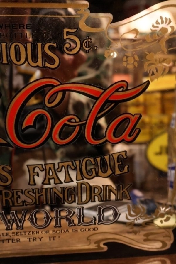 画像3: dp-260417-13 Coca-Cola Late 1970's Pub Mirror Serving Tray