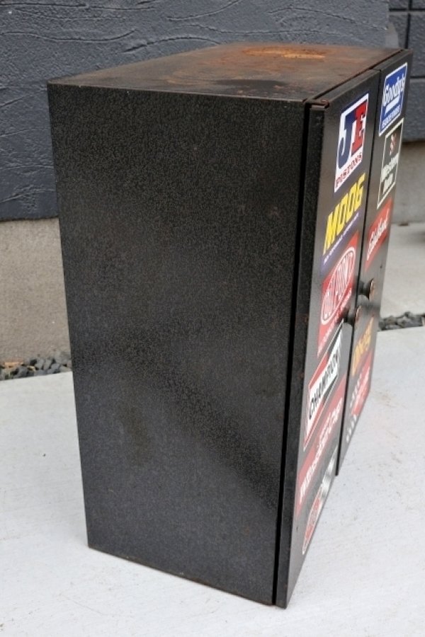 画像13: dp-260417-12 1980's-1990's METAL PARTS CABINET with Stickers