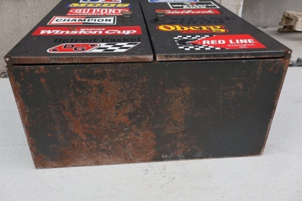 画像15: dp-260417-12 1980's-1990's METAL PARTS CABINET with Stickers