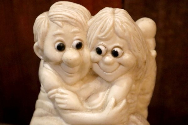 画像2: ct-220901-15 R & W BERRIES 1970's Message Doll "WE'RE GREAT TOGETHER"