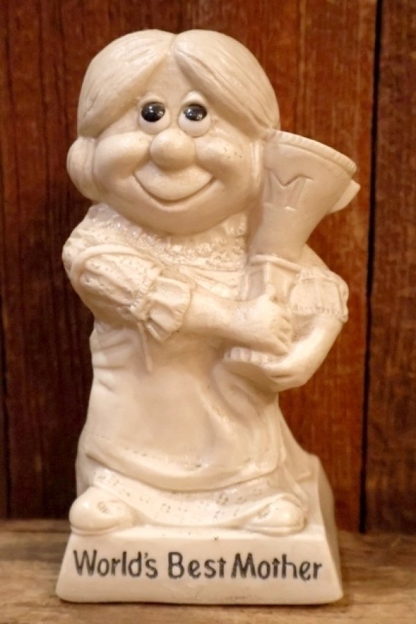 画像1: ct-220901-15 R & W BERRIES 1970's Message Doll "World's Greatest Mother"