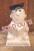 ct-220901-15 R & W BERRIES 1970's Message Doll "World's Greatest Student"