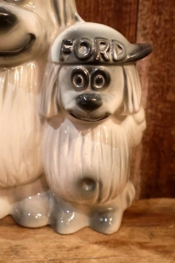 画像3: ct-260322-08 FORD / 1950's-1960's Shaggy Dog Ceramic Coin Bank