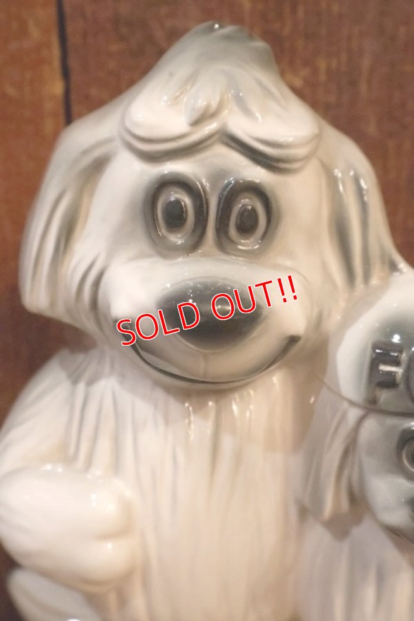 画像2: ct-260322-08 FORD / 1950's-1960's Shaggy Dog Ceramic Coin Bank