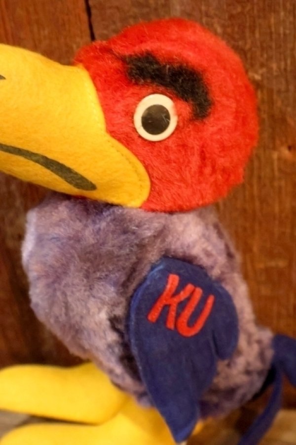 画像2: ct-260106-28 The University of Kansas "Jayhawks" / Collegiate 1950's-1960's Mascot Doll