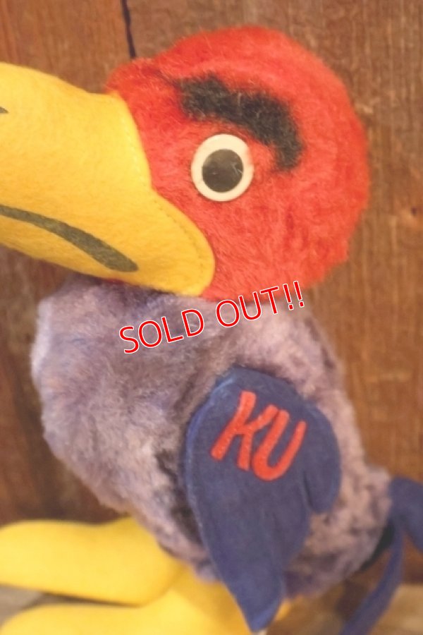 画像2: ct-260106-28 The University of Kansas "Jayhawks" / Collegiate 1950's-1960's Mascot Doll
