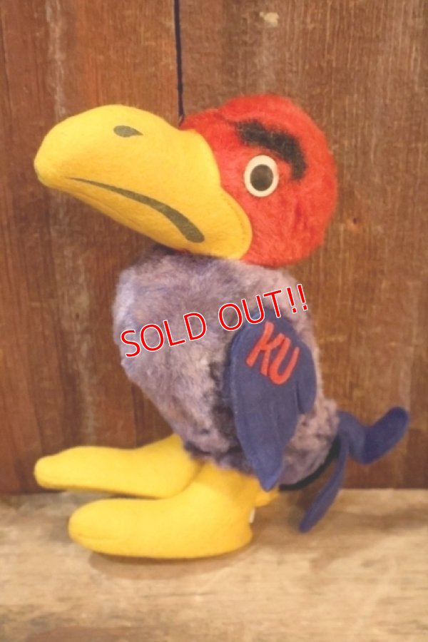 画像1: ct-260106-28 The University of Kansas "Jayhawks" / Collegiate 1950's-1960's Mascot Doll