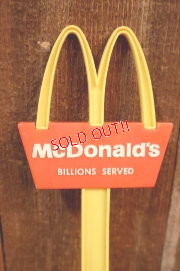画像3: ct-260520-18 McDonald's / Playskool 1970's Playset Plastic Sign