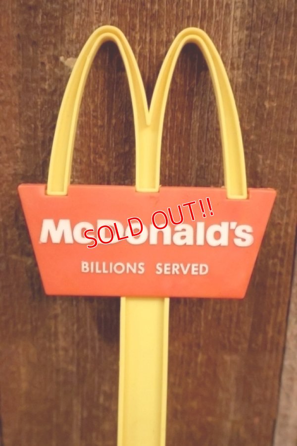 画像2: ct-260520-18 McDonald's / Playskool 1970's Playset Plastic Sign