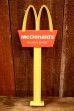 画像1: ct-260520-18 McDonald's / Playskool 1970's Playset Plastic Sign (1)