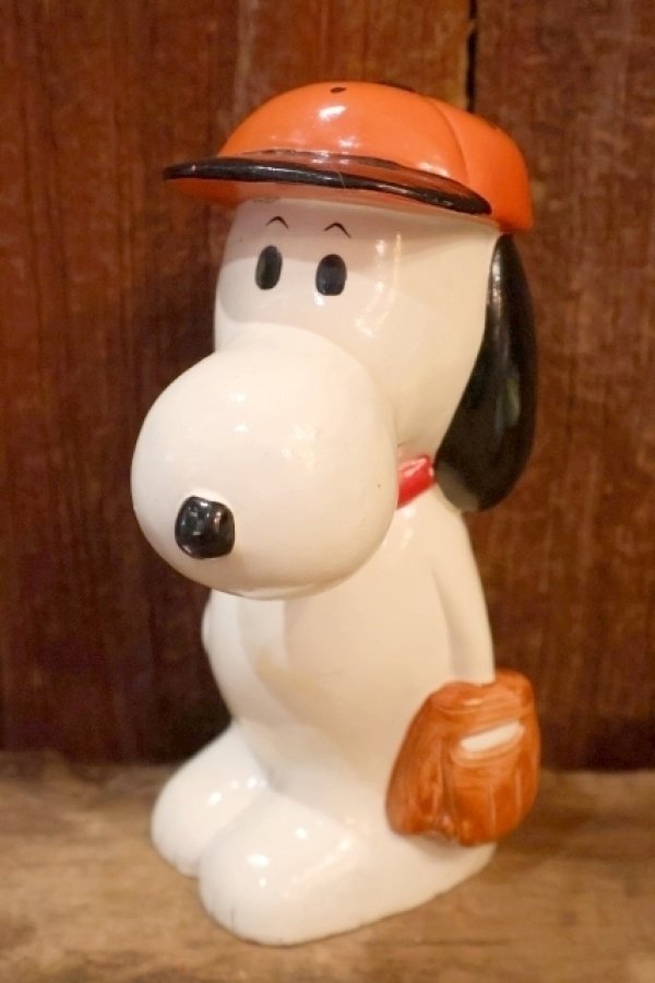画像1: ct-260325-38 Snoopy / Determined 1970's-1980's Coin Bank