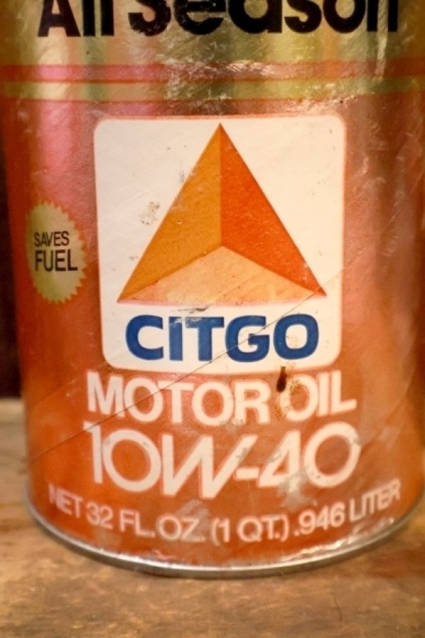 画像2: dp-230901-120 CITGO / 10W-40 MOTOR OIL ONE U.S. QUART CAN