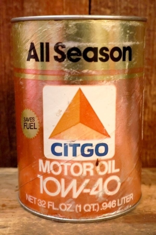 画像1: dp-230901-120 CITGO / 10W-40 MOTOR OIL ONE U.S. QUART CAN