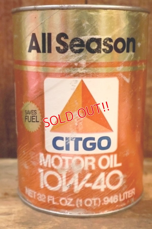 画像3: dp-230901-120 CITGO / 10W-40 MOTOR OIL ONE U.S. QUART CAN