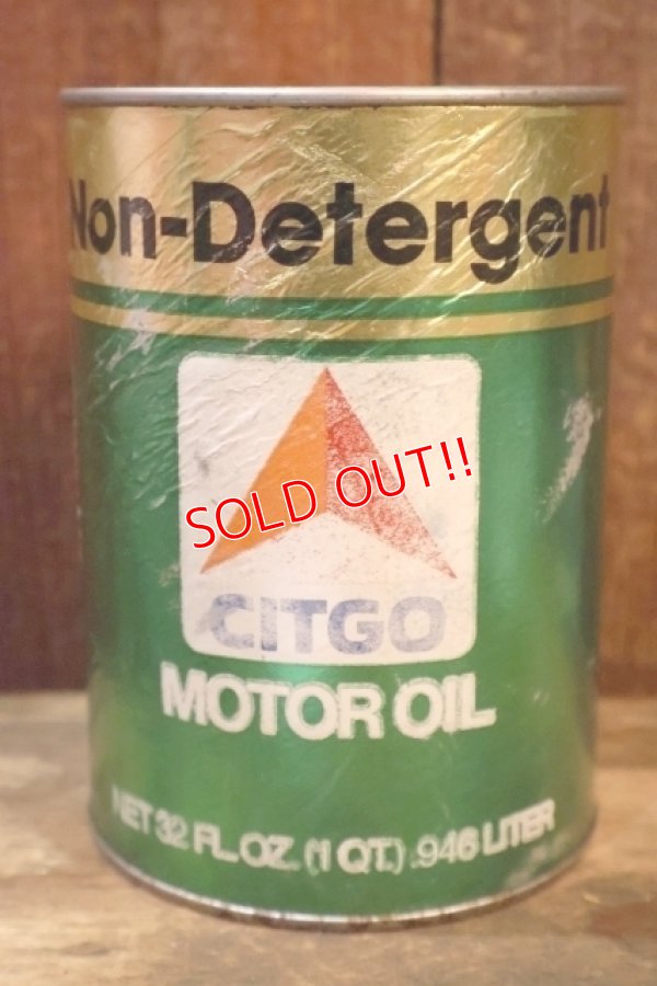 画像1: dp-230901-120 CITGO / Non-Detergent MOTOR OIL ONE U.S. QUART CAN