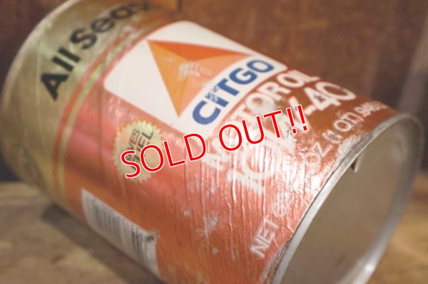 画像8: dp-230901-120 CITGO / 10W-40 MOTOR OIL ONE U.S. QUART CAN