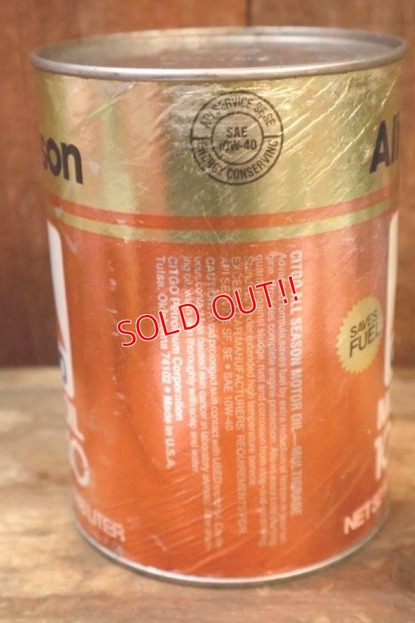 画像5: dp-230901-120 CITGO / 10W-40 MOTOR OIL ONE U.S. QUART CAN