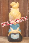 ct-260401-31 Pebbles Flintstone / TRANSOGRAM 1960's Plastic Coin Bank