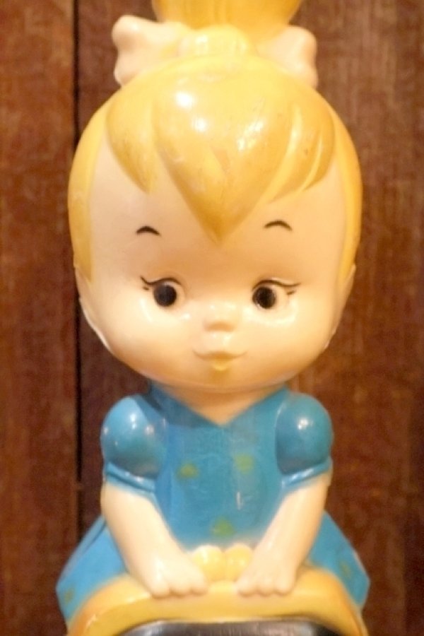画像2: ct-260401-31 Pebbles Flintstone / TRANSOGRAM 1960's Plastic Coin Bank