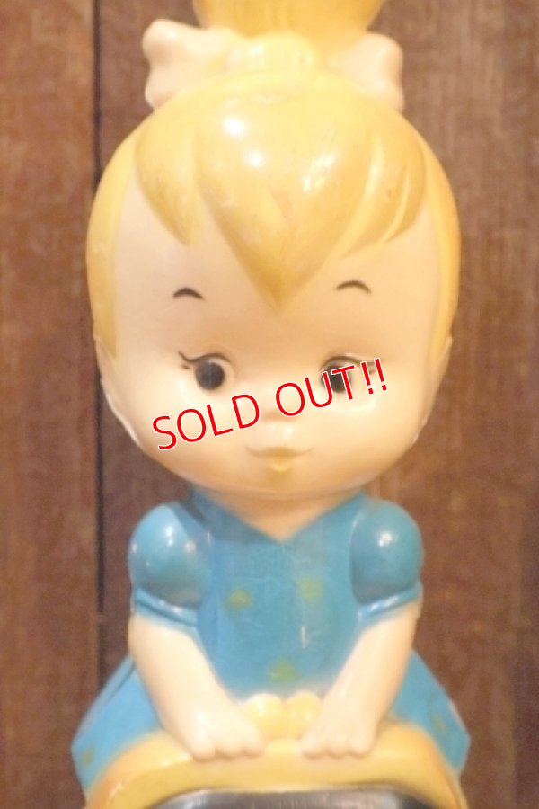 画像2: ct-260401-31 Pebbles Flintstone / TRANSOGRAM 1960's Plastic Coin Bank