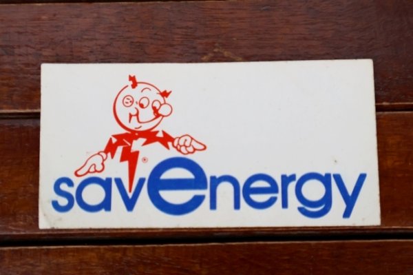 画像1: ct-260401-03 Reddy Kilowatt / savenergy 1960's Sticker