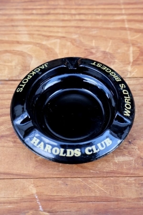 画像1: ct-260204-60 HAROLDS CLUB VINTAGE GLASS ASHTRAY
