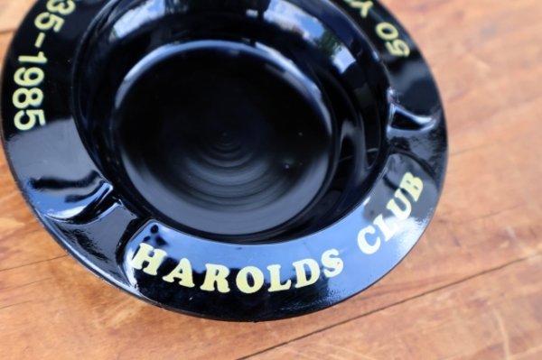 画像2: ct-260204-60 HAROLDS CLUB VINTAGE GLASS ASHTRAY