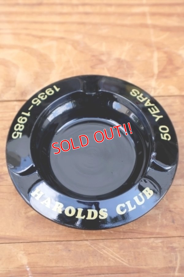 画像1: ct-241106-116 HAROLDS CLUB VINTAGE GLASS ASHTRAY