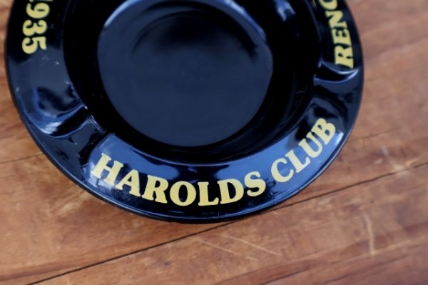 画像2: ct-260204-60 HAROLDS CLUB VINTAGE GLASS ASHTRAY